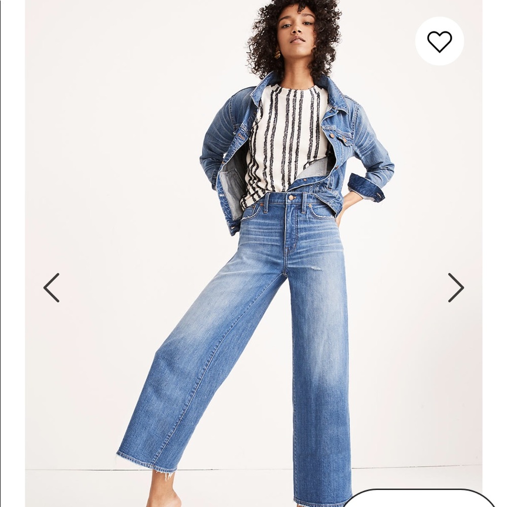 Madewell Wide-leg crop jeans